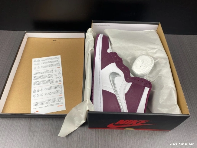 OG Jordan 1 High 555088-611 Bordeaux Air 0724